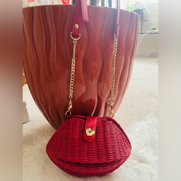 Aldo Lip wicker bag - Picture 3 of 4